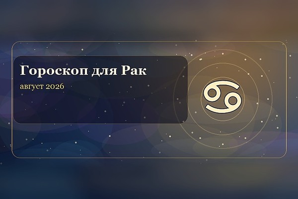 Гороскоп на август 2026 для Рака