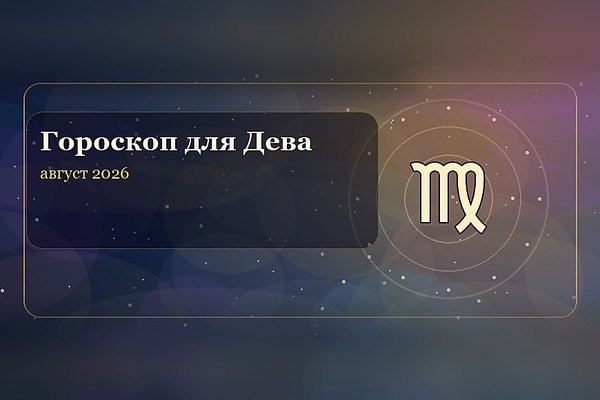 Гороскоп на август 2026 для Девы