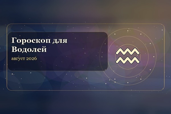 Гороскоп на август 2026 для Водолея