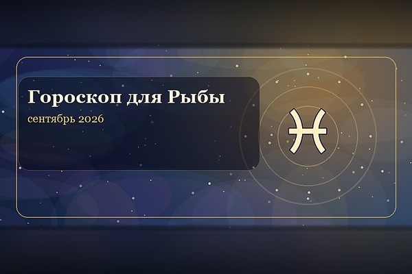 Гороскоп на сентябрь 2026 для Рыб