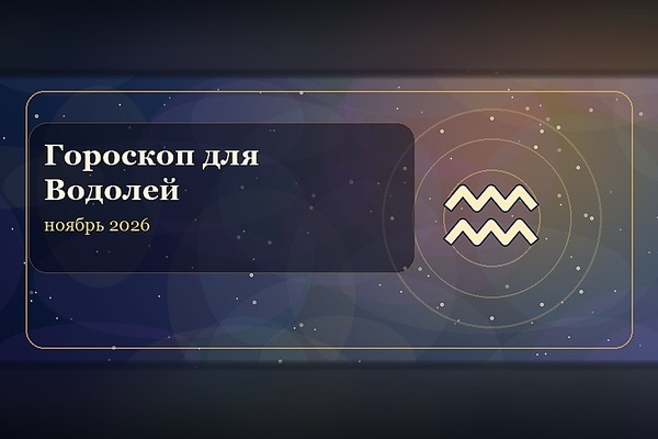 Гороскоп на ноябрь 2026 для Водолея